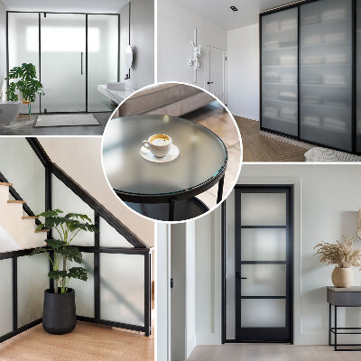 Vinilo ventana privacidad traslúcido