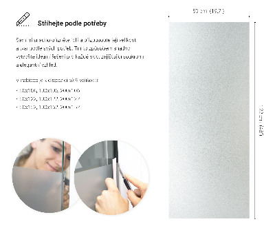 Vinilo ventana privacidad traslúcido