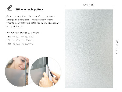 Vinilo ventana privacidad traslúcido