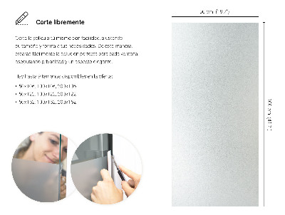 Vinilo ventana privacidad traslúcido