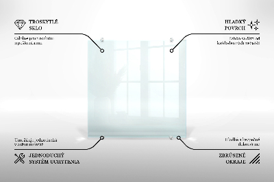 Panel de cocina transparente