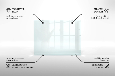 Panel de cocina transparente