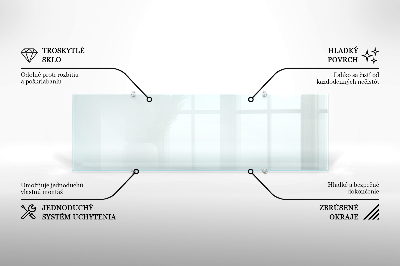 Panel de cocina transparente