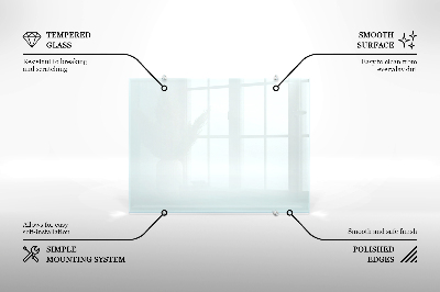 Panel de cocina transparente