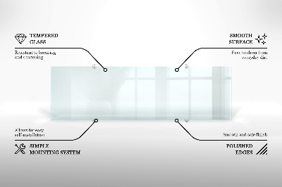Panel de cocina transparente