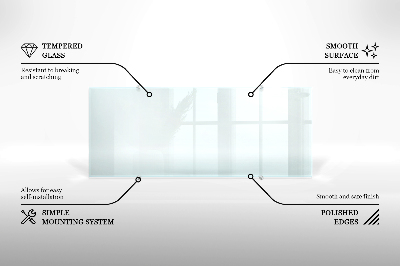 Panel de cocina transparente