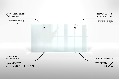 Panel de cocina transparente