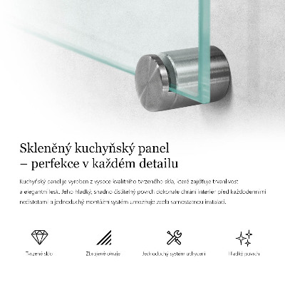 Panel de cocina transparente