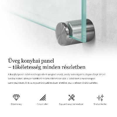 Panel de cocina transparente
