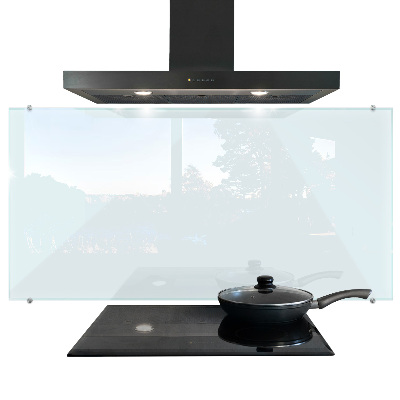 Panel de cocina transparente