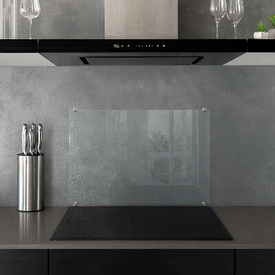 Panel de cocina transparente