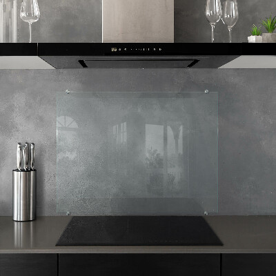 Panel de cocina transparente