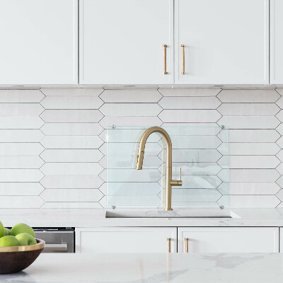 Panel de cocina transparente