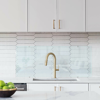 Panel de cocina transparente