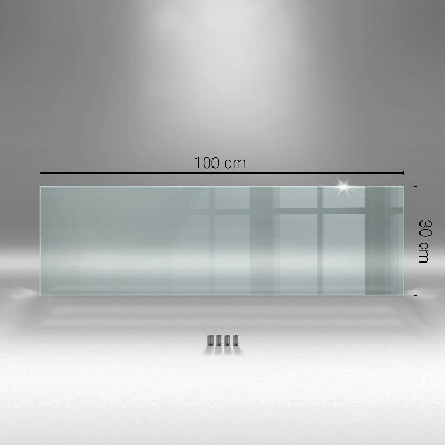 Panel de cocina transparente