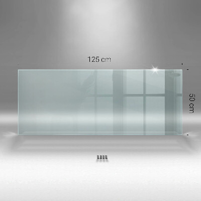 Panel de cocina transparente