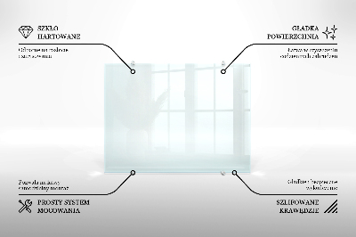 Panel de cocina transparente