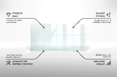 Panel de cocina transparente
