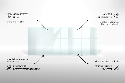 Panel de cocina transparente
