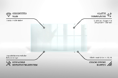 Panel de cocina transparente