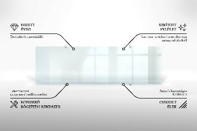 Panel de cocina transparente