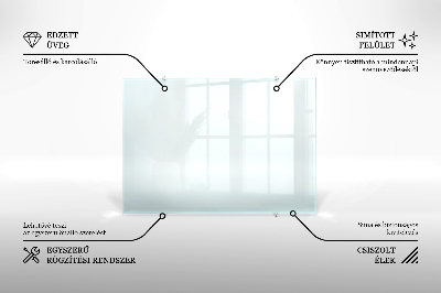 Panel de cocina transparente