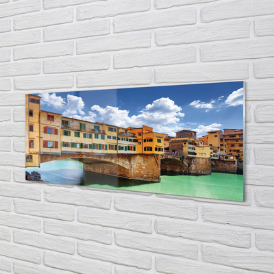 Paneles de vidrio Italia edificios río puentes