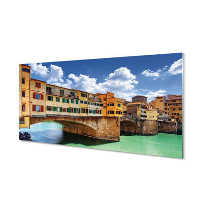 Paneles de vidrio Italia edificios río puentes