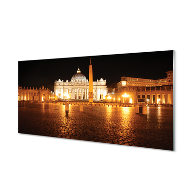 Paneles de vidrio Noche roma basilica square