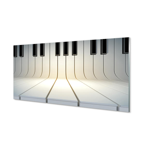 Paneles de vidrio Teclas del piano