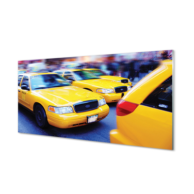 Paneles de vidrio Taxi amarillo de la ciudad