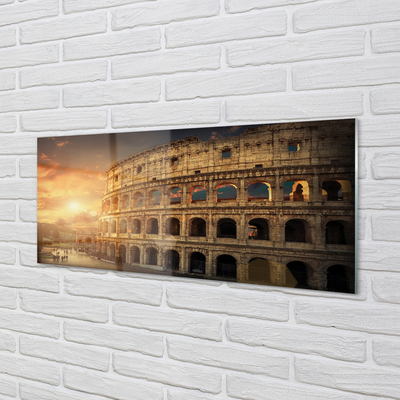 Paneles de vidrio Roma coliseo puesta de sol
