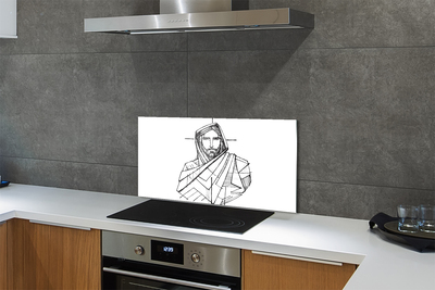 Paneles de vidrio Jesús dibujo