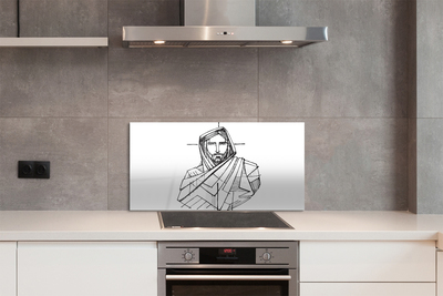 Paneles de vidrio Jesús dibujo