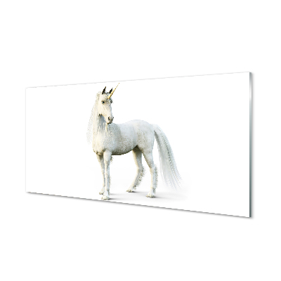 Paneles de vidrio Unicornio blanco