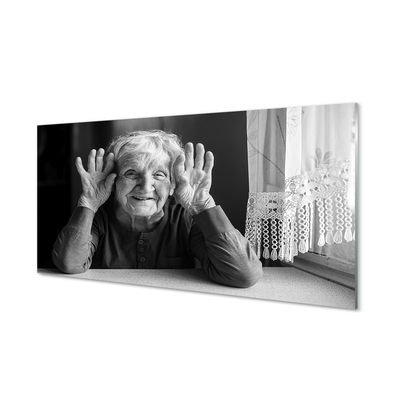 Paneles de vidrio Mujer anciana