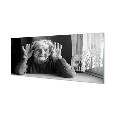 Paneles de vidrio Mujer anciana
