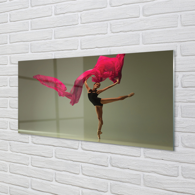 Paneles de vidrio Bailarina material de color rosa