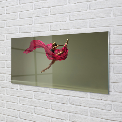 Paneles de vidrio Material de color rosa mujer bramante