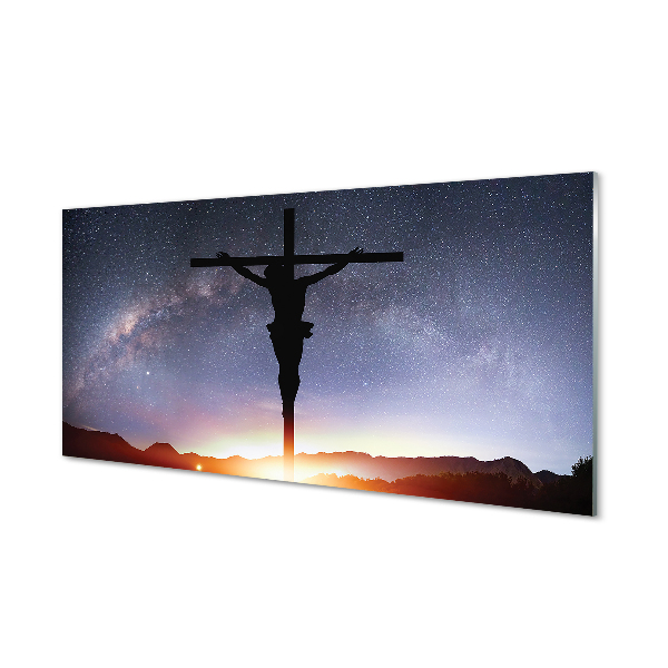 Paneles de vidrio Cielo de jesús crucificado