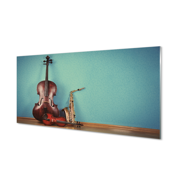 Paneles de vidrio Trompeta violín