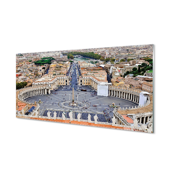 Paneles de vidrio Roma vaticano panorama cuadrado