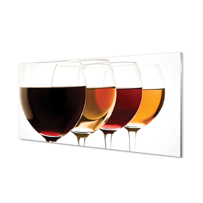Paneles de vidrio Vasos de vino