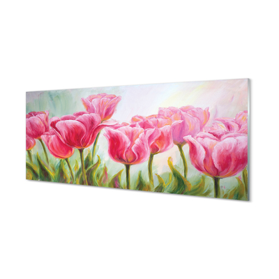 Paneles de vidrio Imagen tulipanes