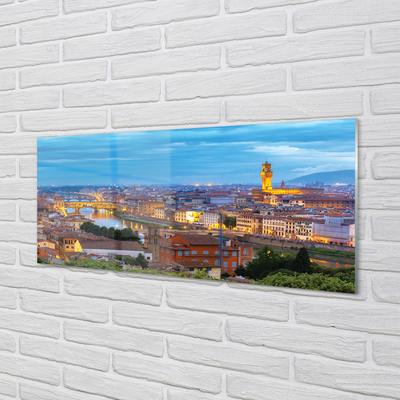 Paneles de vidrio Italia panorama sunset