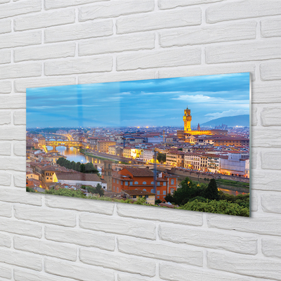 Paneles de vidrio Italia panorama sunset
