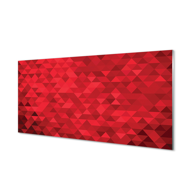 Paneles de vidrio Triángulos rojos patrón