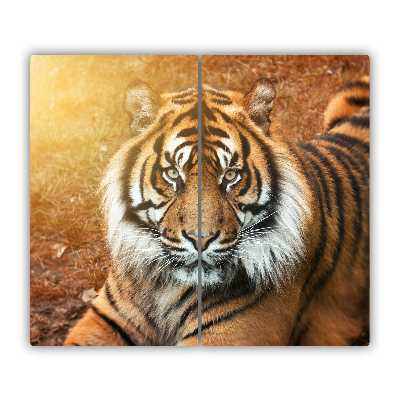 Tabla de cortar de vidrio Tigre de bengala