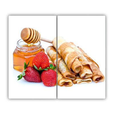 Tabla de cortar de vidrio Crepes deliciosos