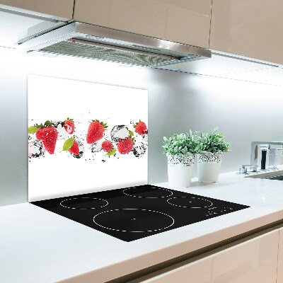 Tabla de cortar de vidrio Fresas y agua